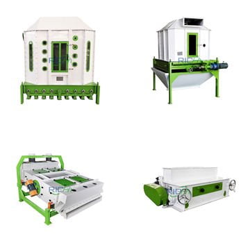 poultry feed cooling and screening machine