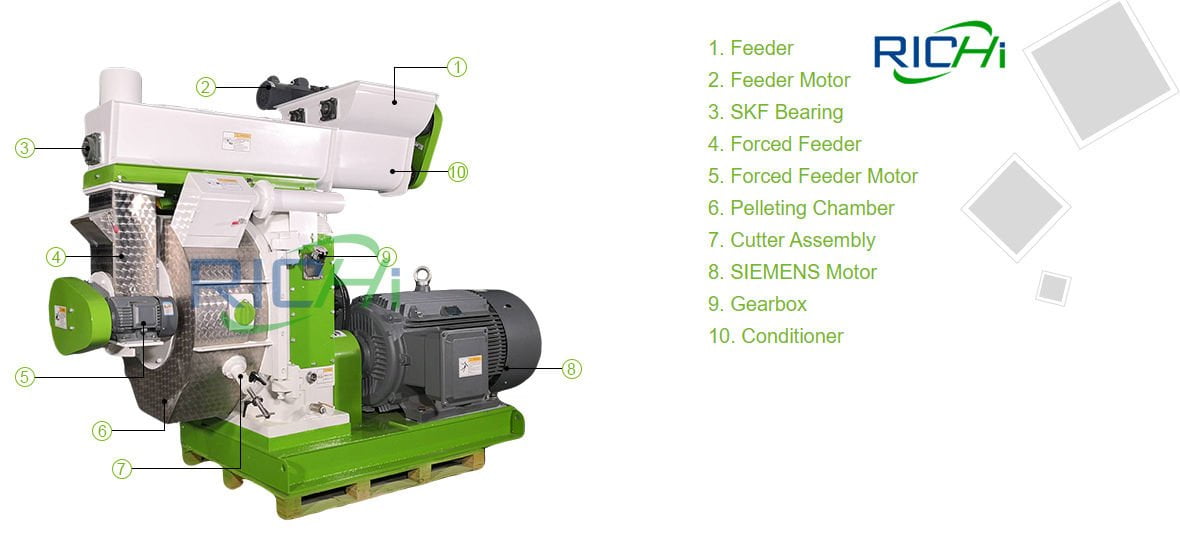 new condition wood pellet mill