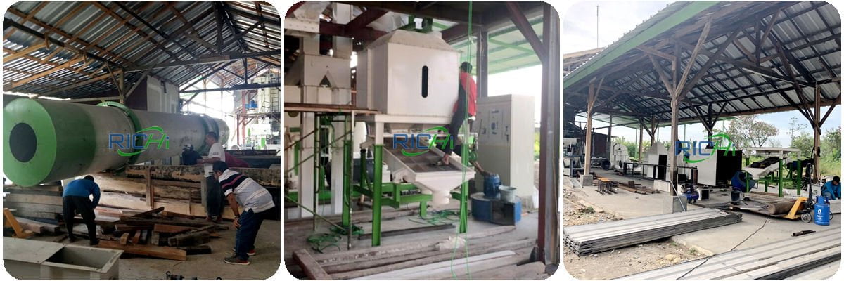 1-1.5TPH Wood Pellet Making Plant In Indonesia