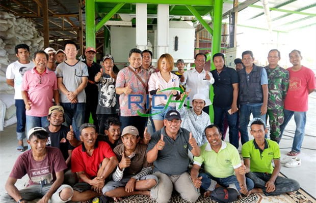 1-1.5TPH Wood Pelleting Plant In Indonesia
