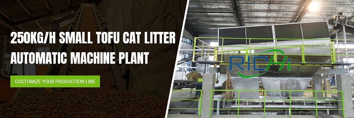 250KG/H Small Tofu Cat Litter Automatic Machine Plant