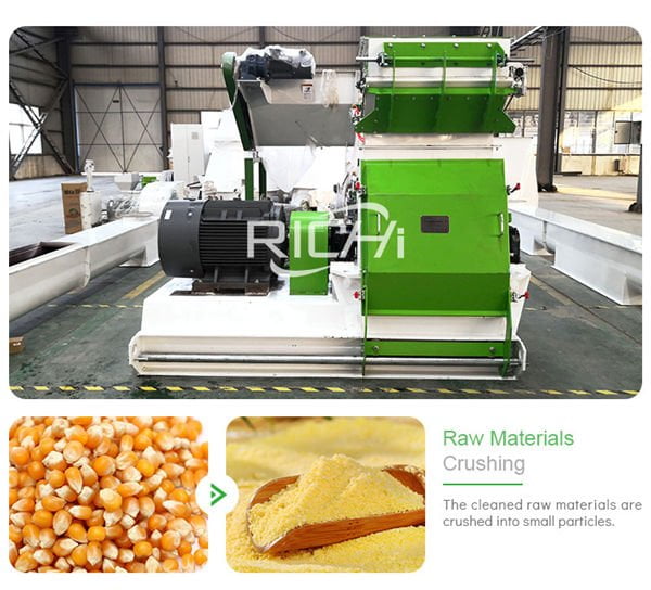 Application scope of hammer mill feed grinder