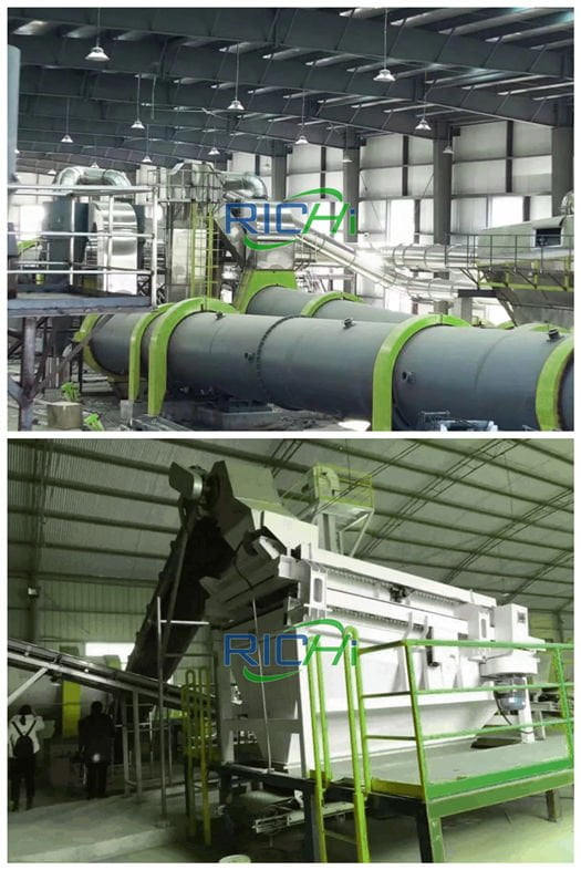 Complete organic fertilizer manufacturing plant process flow