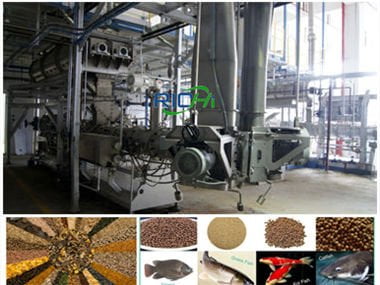 Floating fish feed making machine in 5t/h floating fish feed mill