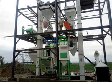 Uzbekistan 3-5TPH Low Cost Feed Mill Plant For Poultry