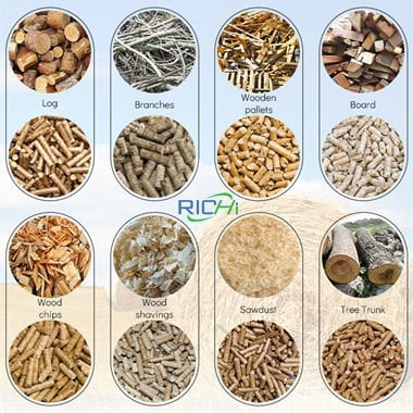 materials for wood pellet plant