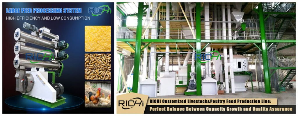 poultry feed pellet machine for feed mill plant