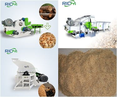 raw materials preparation section of wood pellet plant