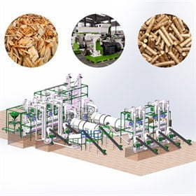 wood chips pellet plant