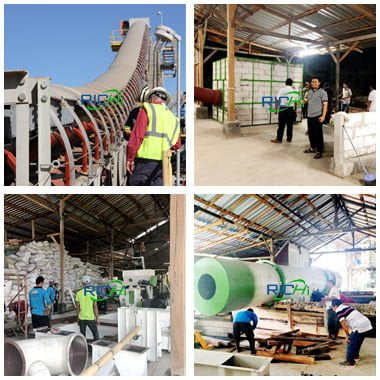 wood pellet plant equipment installtion