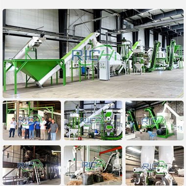 workshop of wood pellet line