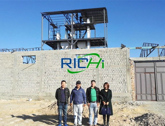 3-5TPH Chicken Pellet Feed Mill Plant in Uzbekistan