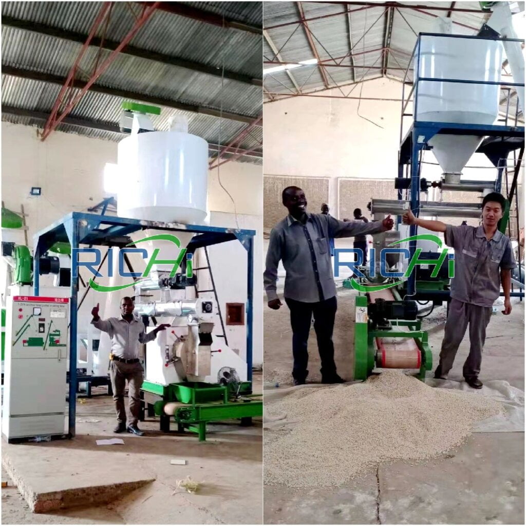 1-2tph poultry feed manufacturing plant cost in Tanzania fully automatic poultry feed plant