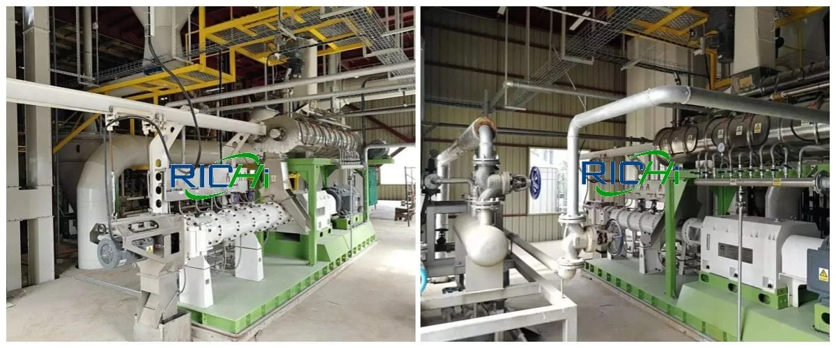 Floating Fish Feed Plant 45T/H High Grade Extruded Feed Line