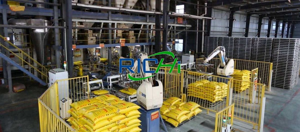 fish feed production plant for fish feed
