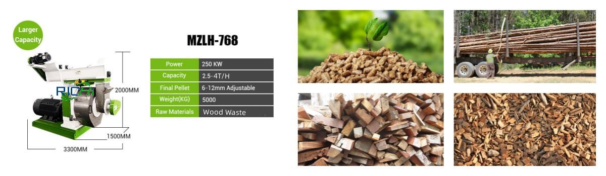 MZLH768 wood pellet machine for sale wood pellet making machine price