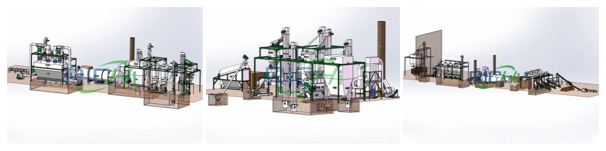 automatic diesel pellet press biomas wood pelletshammer mill animal feed other agriculture farming