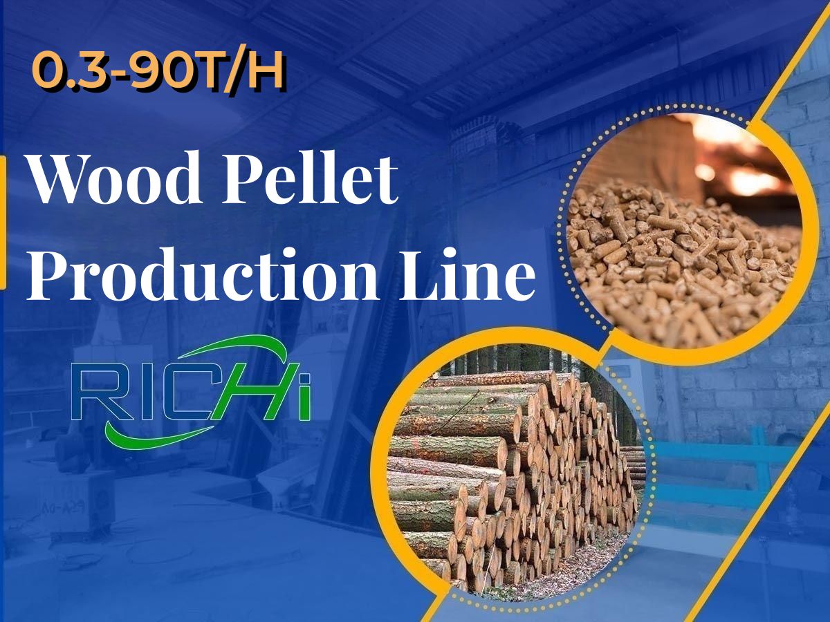 wood pellet production line 0.3-90 ton