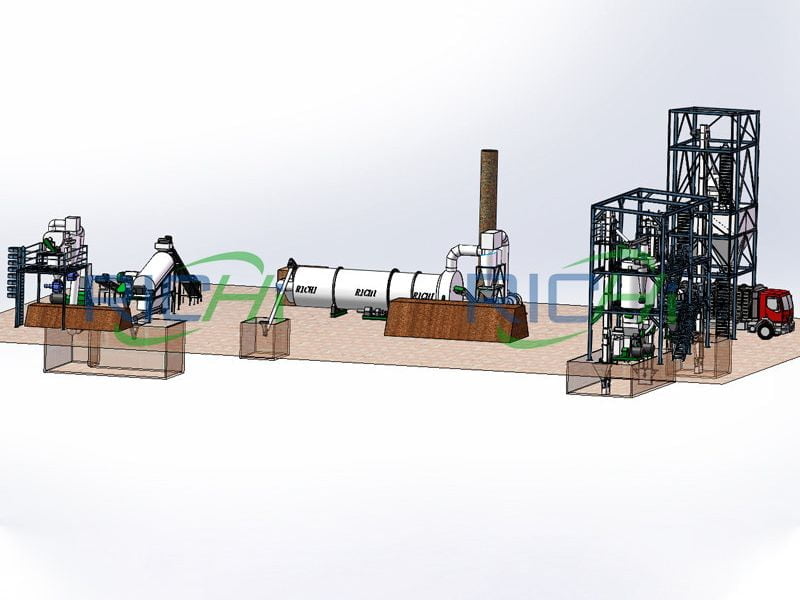 Factory Directly Offered 1-1.5T/H Biomass Pellet Production Line