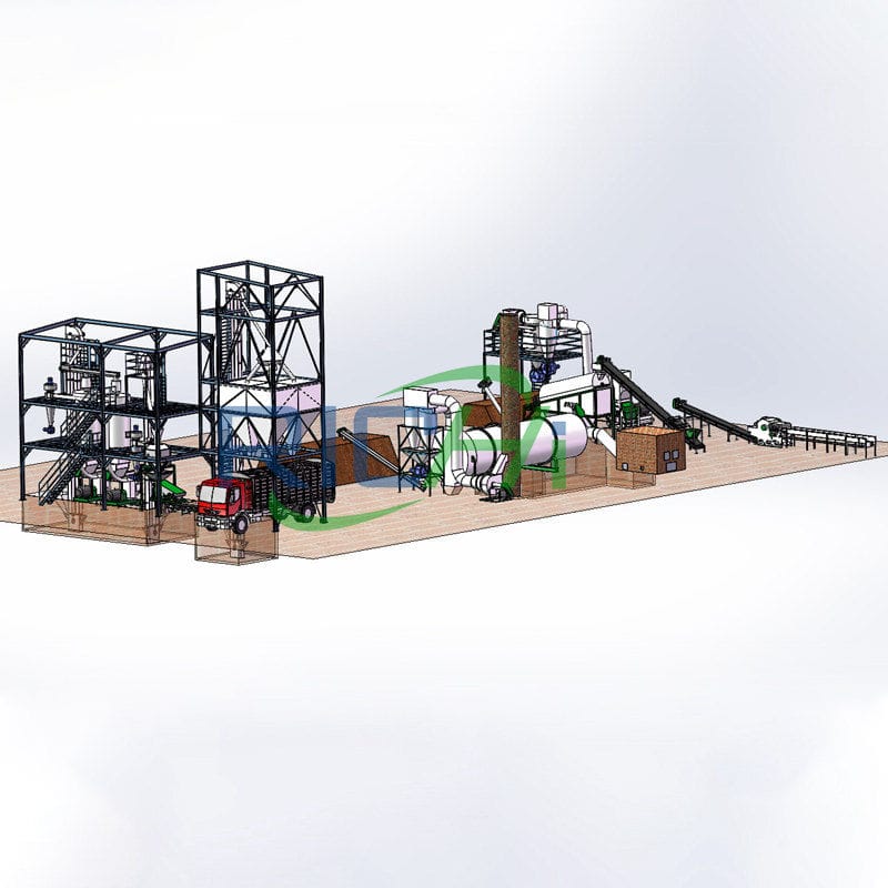 automatic leaf pellet mill System Construction