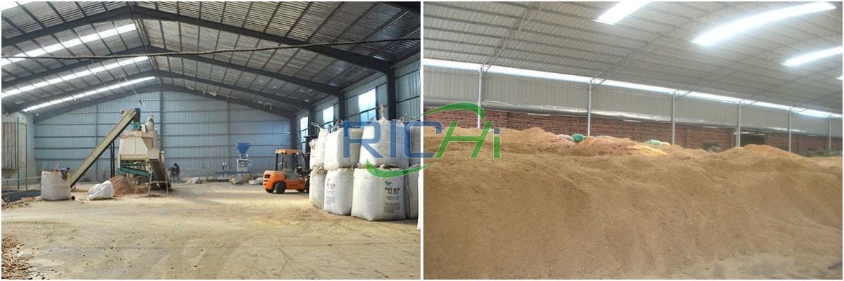 4tph biomass pellet line crushing section