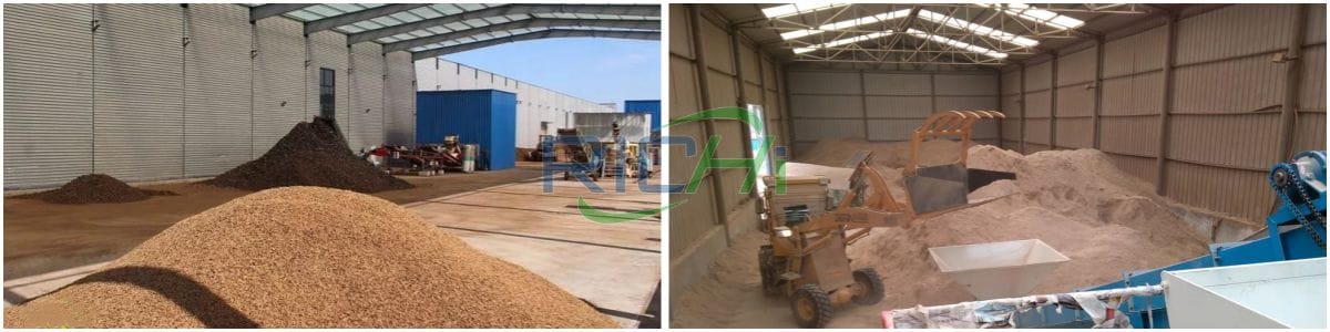 4tph biomass pellet line crushing site