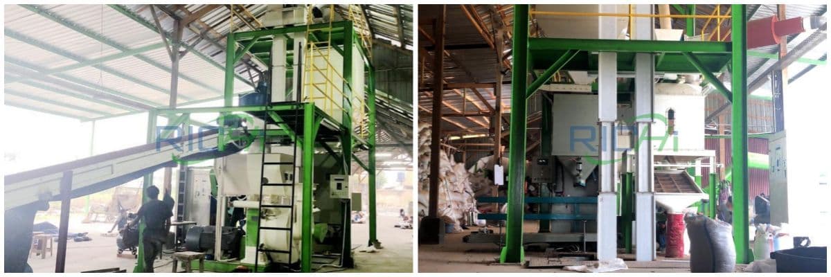 rice husk straw pellet line