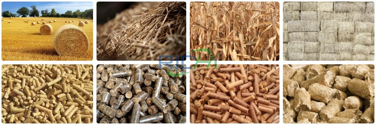 straw pellet plant raw materials
