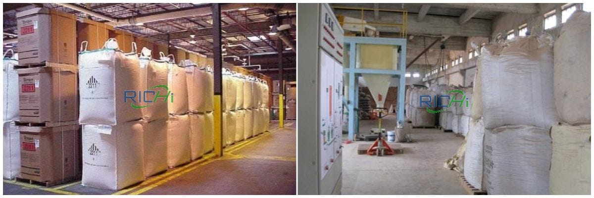 wood pellet production plant products room