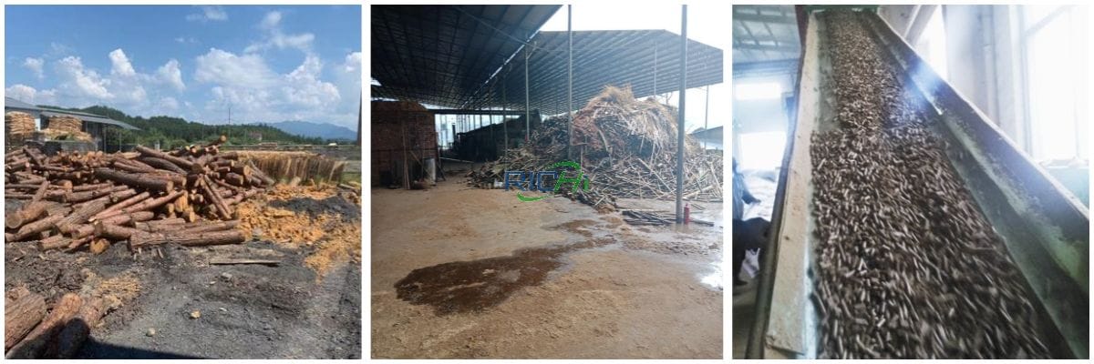 wood pellet production plant project site