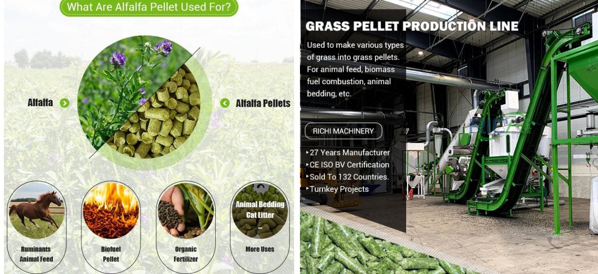 Alfalfa Pellet production line Uses