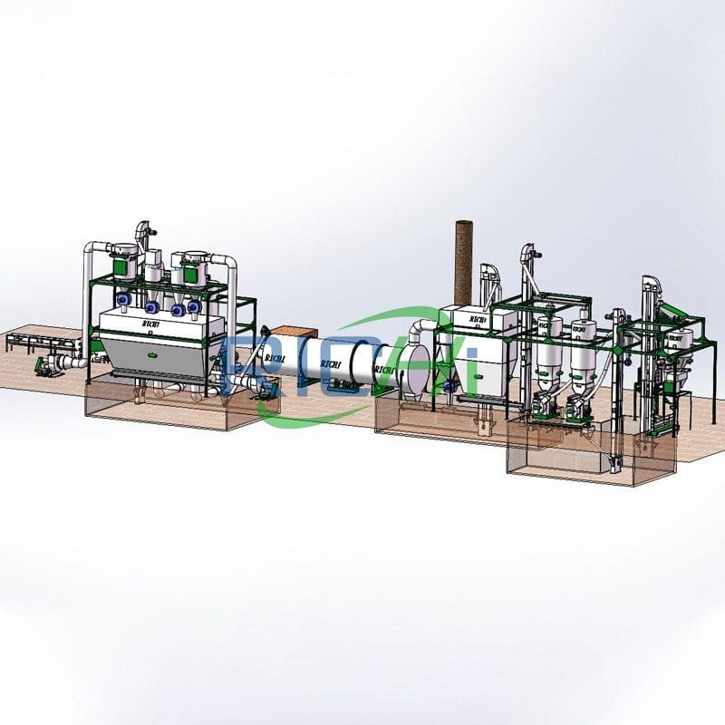 Rice husk organic fertilizer production line