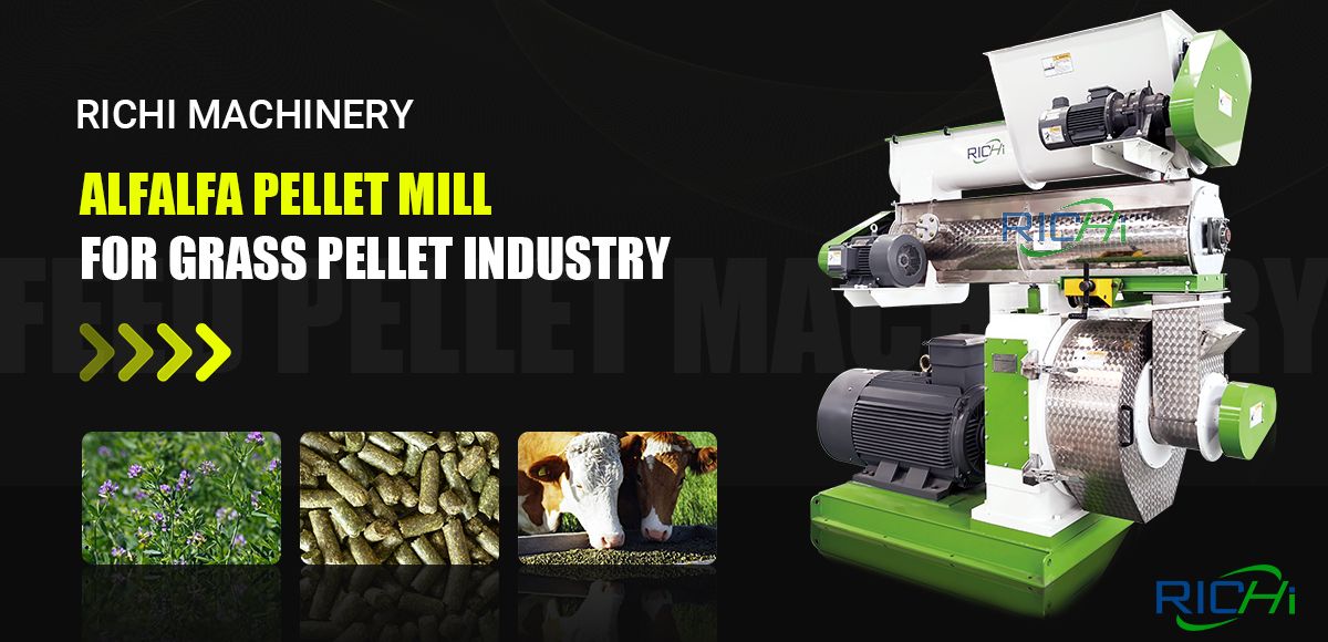 feed alfalfa grass pellet machine design