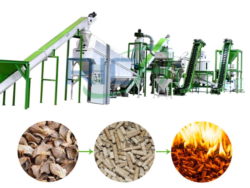 palm fiber pellet making plant for sale