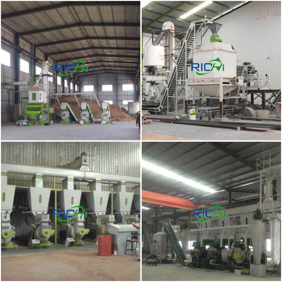 5-6 tons per hour Complete leaf pellet mill System Construction