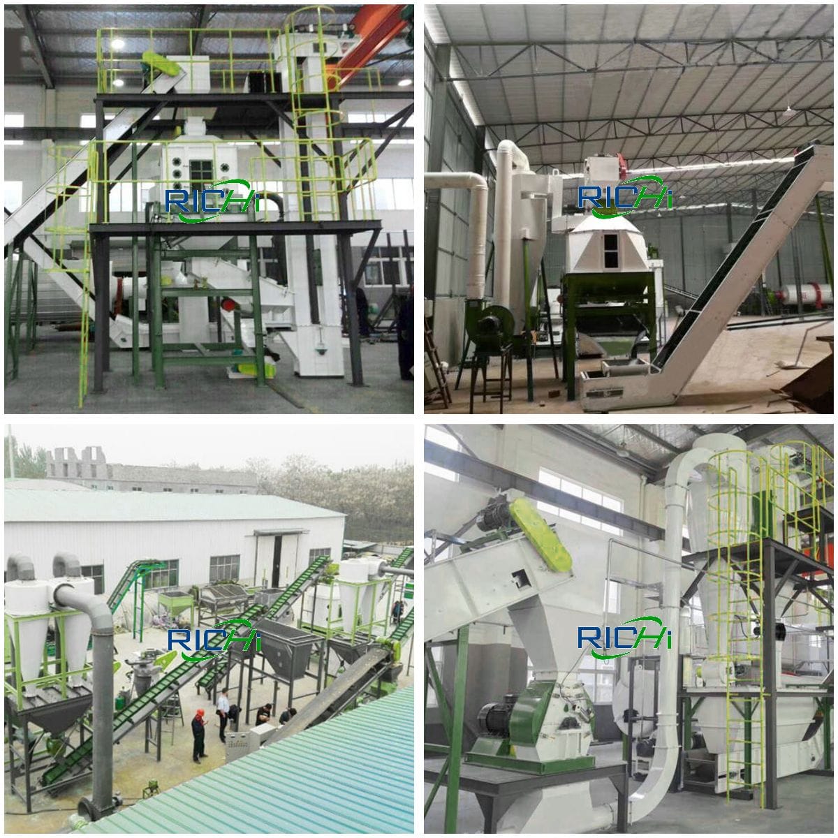 10-15 tons per hour large scale Complete leaf pellet mill System Construction