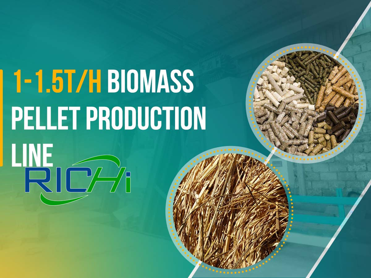 1-1.5TPH biomass pellet production line design