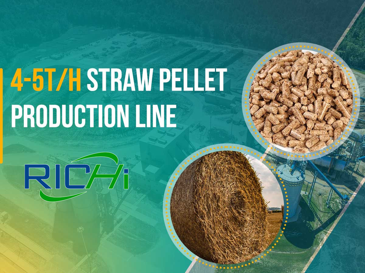 4-5TPH straw pellet production line price