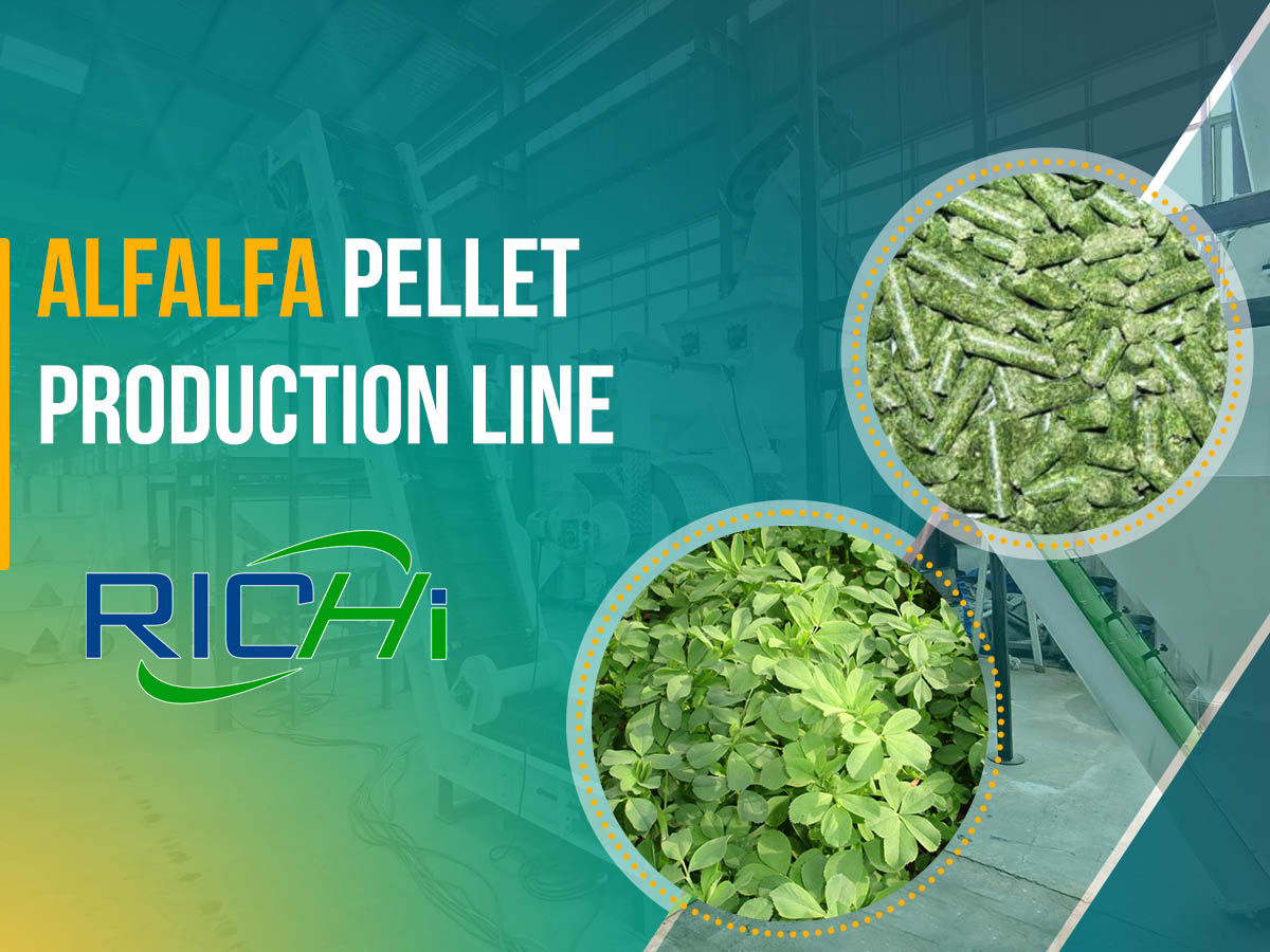 complete alfalfa pellet production line price