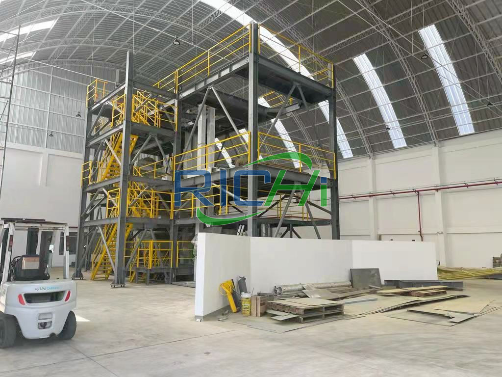 3-5T/H animal feed production line in Indonesia