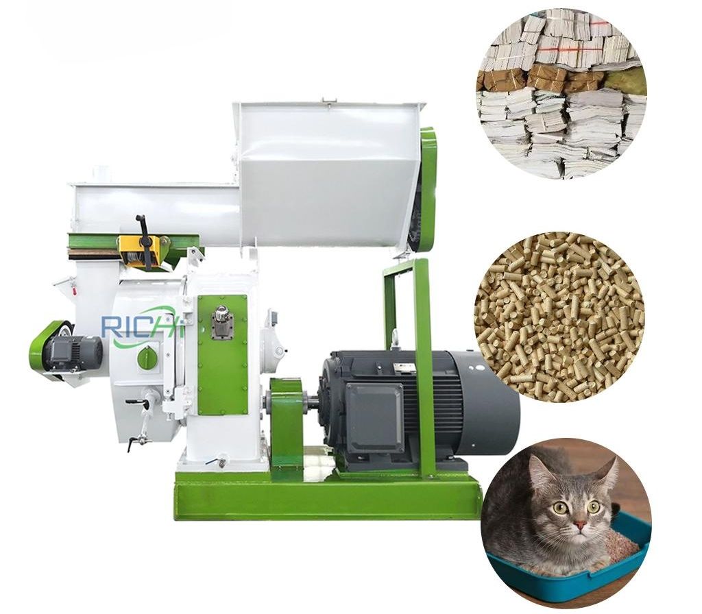 0.3-10T/H Paper Pellet Making Machine For Cat Litter & Fuel Pellet