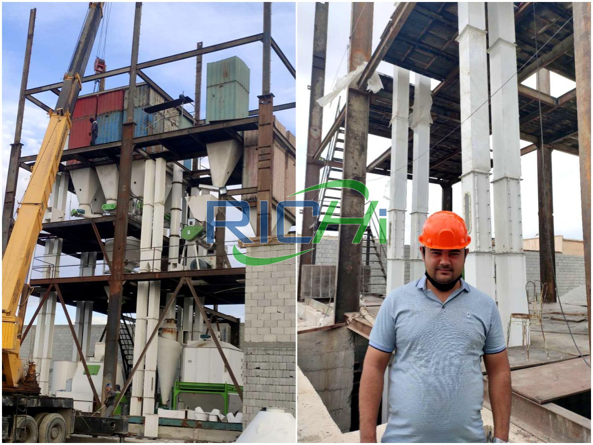 10-15T/H straw pellet production line in Uzbekistan