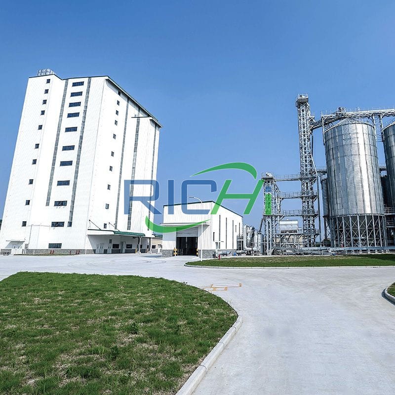 35-40 t/h animal feed production line construction project design