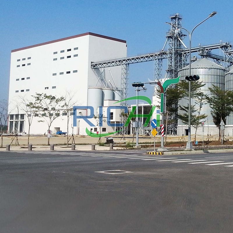 60-65 t/h large scale animal feed production line project design