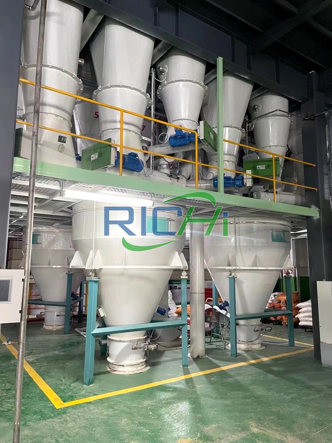 10-12 t/h animal feed production line plant