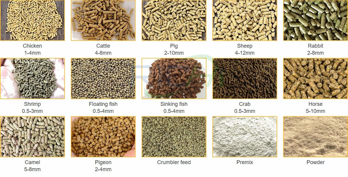 feed pellet for animals