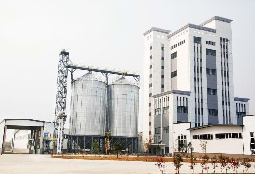 large complete animal feed mill factory image