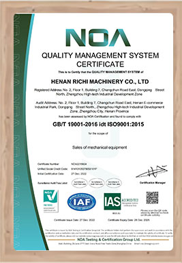 quality certificate