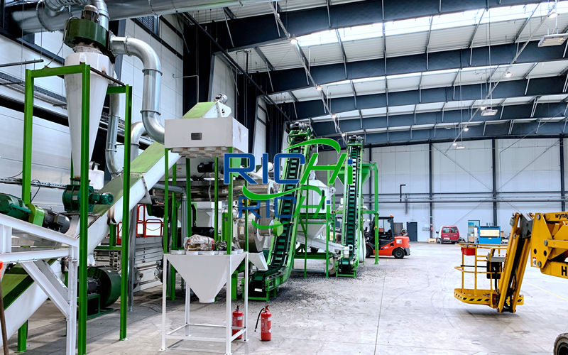 2T/H wood pellet production line in Germany