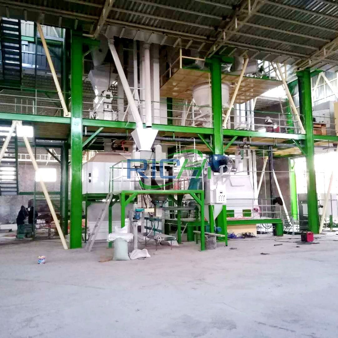 Egypt Chicken Poultry Feed Line Equipment Delivered Smoothly